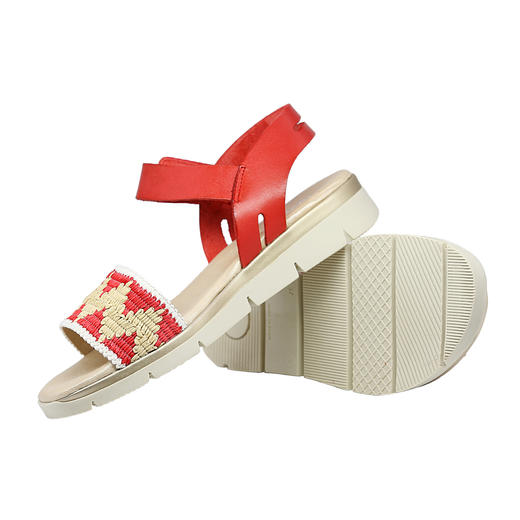断码特价35码——西班牙原产优雅超舒适女士凉鞋1410-红色（超轻款&简约优雅系列） 商品图4