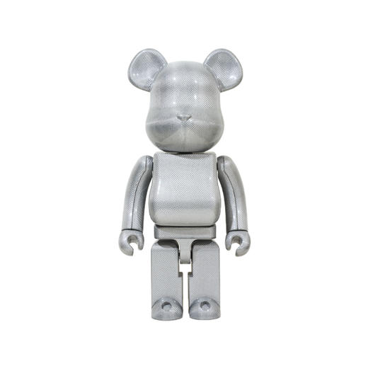 【预售】收藏系列 Be@rbrick 1000%系列 银色 碳纤维熊 商品图0