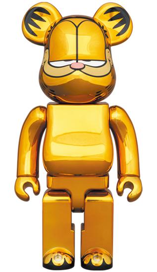 收藏系列 Be@rbrick 400%系列 加菲猫 电镀金 商品图3