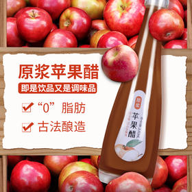 与辉同行优选【配料中只有苹果】上水井苹果醋原浆330ml瓶装0脂肪冲饮品