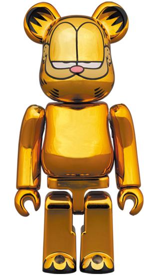 收藏系列 Be@rbrick 400%系列 加菲猫 电镀金 商品图2