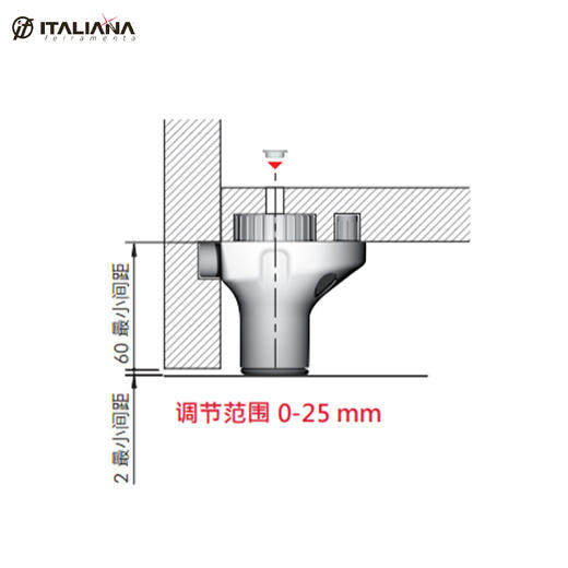 ATACAMA 调整脚 适用于侧包底柜体（单个承重力175kg） 商品图3