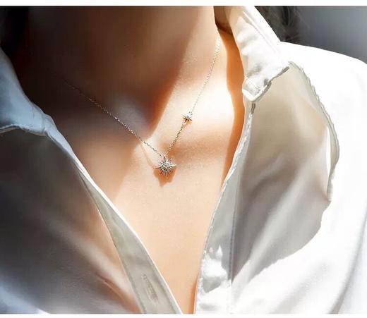 香港正生银饰小太阳项链/925纯银 商品图0