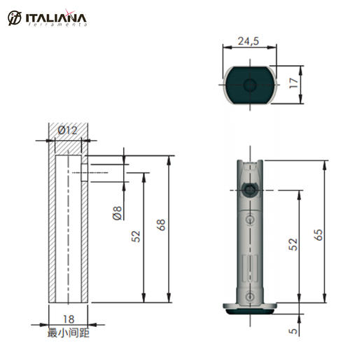 REKORD 调整脚 适用于侧包底柜体（单个承重力150kg） 商品图3