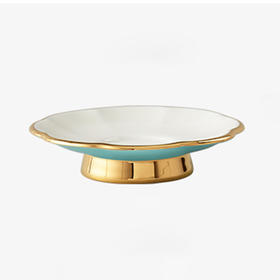 国瓷永丰源 夫人瓷-西湖蓝盖碗托碟（105mm）