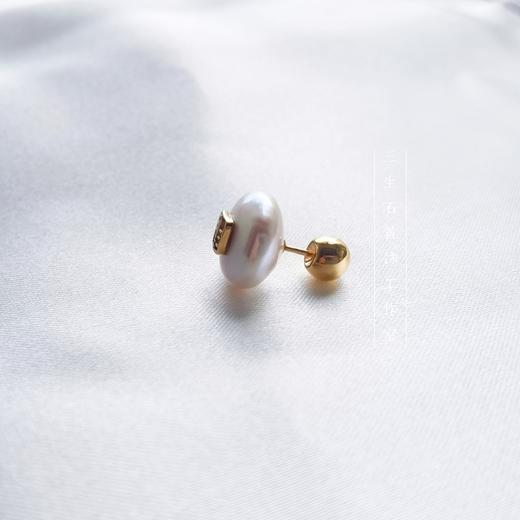 三生石&本色 天然巴洛克珍珠胸针～耳饰 商品图3