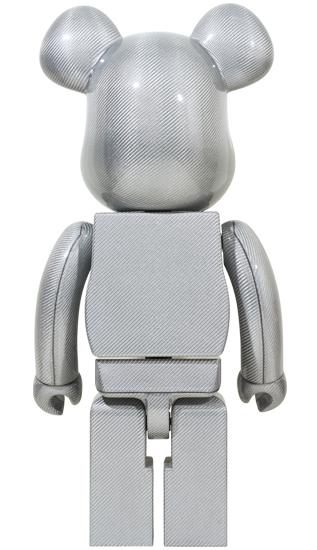 【预售】收藏系列 Be@rbrick 1000%系列 银色 碳纤维熊 商品图2