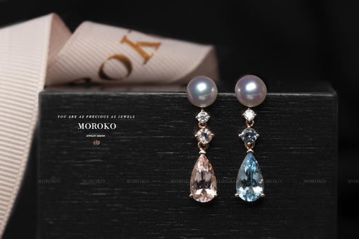 繁花尽染·宝石镶嵌 | AB款·耳钉 商品图2