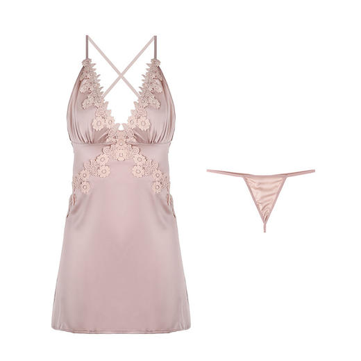 霏慕情趣内衣女诱惑性感吊带蕾丝居家睡衣睡裙套装 商品图8