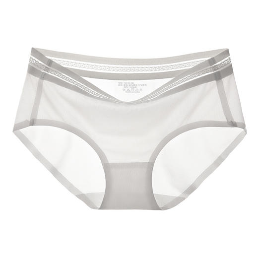 【十万个透气孔，清凉冰感】夏季蕾丝冰丝女士内裤透气中腰无痕速干三角裤女提臀 商品图7