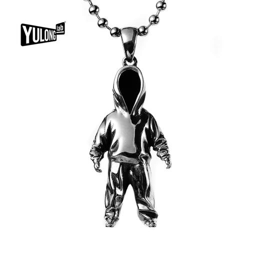 YULONG LAB 项链系列「BACK-回望」925手工银饰设计师吊坠 商品图1