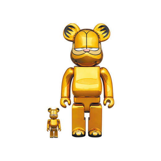 收藏系列 Be@rbrick 400%系列 加菲猫 电镀金 商品图0