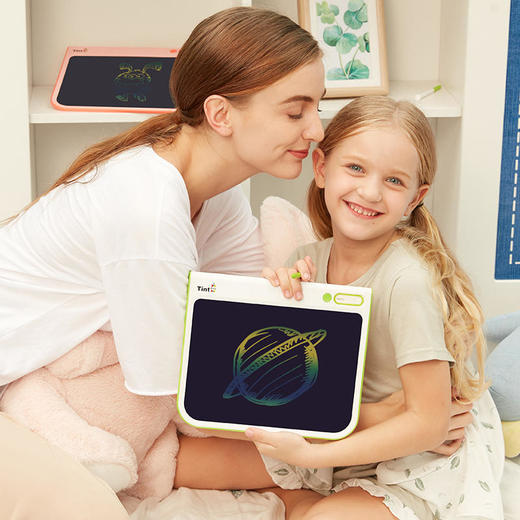 绘特美儿童彩色液晶画板卷轴设计11寸大屏背部支架养成书写好姿势儿童涂鸦画图板宝宝学习写字电子绘画板Z系列 商品图6