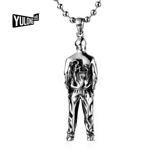 YULONG LAB 项链系列「YO-嘻哈」925银手工人造施华洛世奇水晶银饰 商品图4