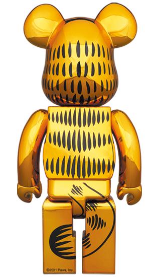 收藏系列 Be@rbrick 400%系列 加菲猫 电镀金 商品图4