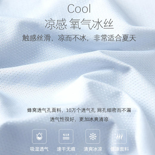 【十万个透气孔，清凉冰感】夏季蕾丝冰丝女士内裤透气中腰无痕速干三角裤女提臀 商品图2