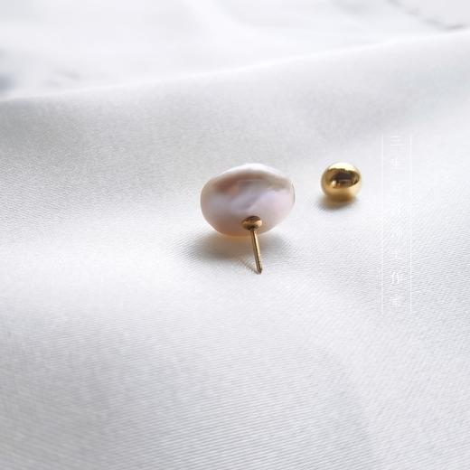 三生石&本色 天然巴洛克珍珠胸针～耳饰 商品图4