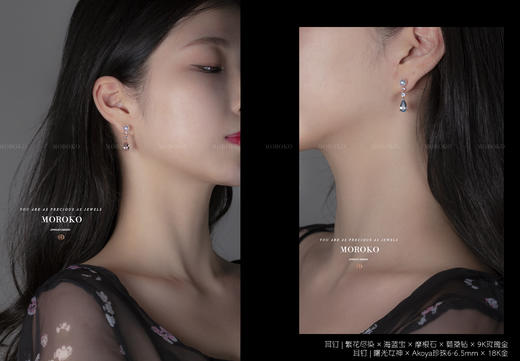 繁花尽染·宝石镶嵌 | AB款·耳钉 商品图3