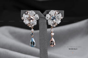 繁花尽染·宝石镶嵌 | AB款·耳钉