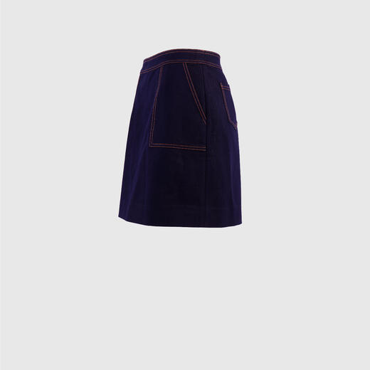 撞色明线半裙 商品图1