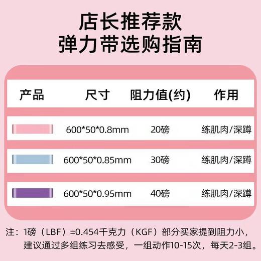 瑜伽弹力带翘臀拉伸弹力圈 I 伸展训练用阻力带. 商品图7