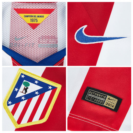 【全国独家】SFS正品 Nike耐克14/15赛季马竞主场更衣室长袖球衣 商品图2