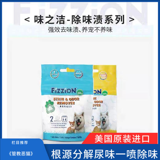 味之洁Fizzion宠物消毒室内生物酶除臭猫狗尿除味剂被子沙发去味（送喷壶） 商品图0