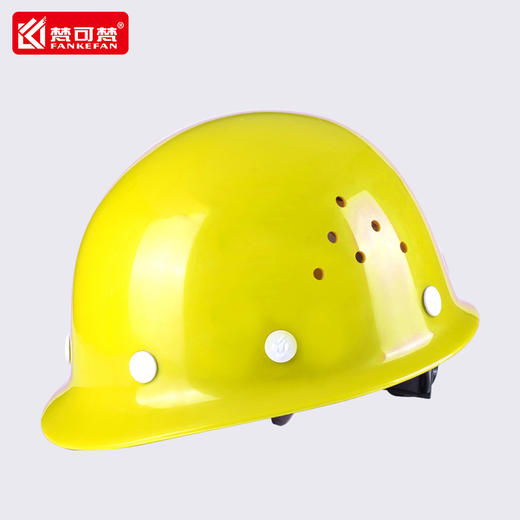 安全帽工地透气建筑工程夏季加厚玻璃钢防砸帽男印字防护头盔印字 商品图4
