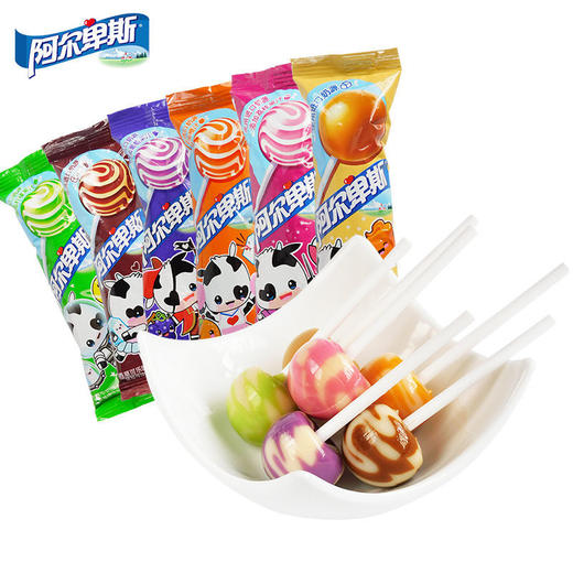 【阿尔卑斯棒棒糖*20支/袋】连串牛奶味办公小零食混合硬糖果 商品图6