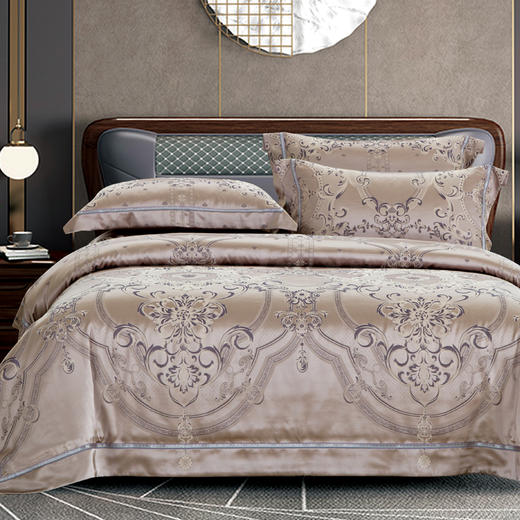 鑫缘  高精密婵丝提花四件套 DXB7418 商品图1