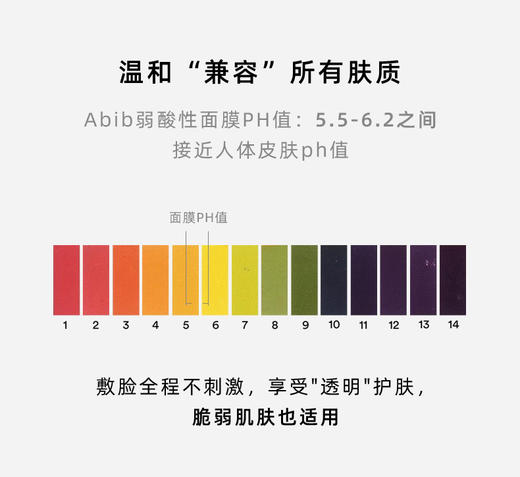 【享受温和护肤】韩国Abib 阿彼芙弱酸性面膜/口香糖面膜 1盒10片装 天然保湿补水亮白 修复镇定 商品图2