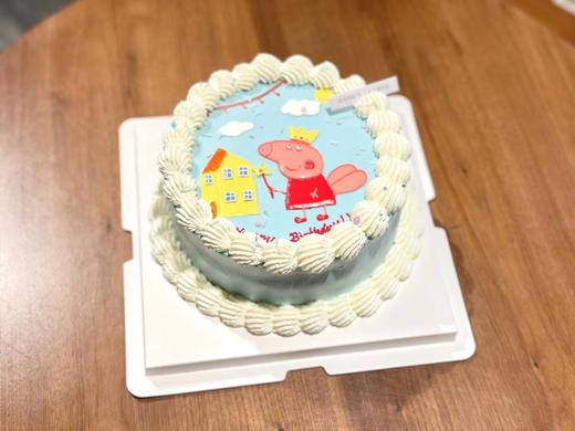 手绘佩奇奶油蛋糕 商品图0