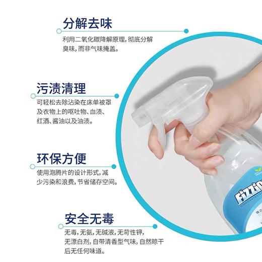 味之洁Fizzion宠物消毒室内生物酶除臭猫狗尿除味剂被子沙发去味（送喷壶） 商品图2