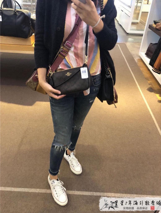 Coach黑色麻将包，实拍高品质，配可调节长肩带，可以单肩斜挎包，妈妈包，买菜包～孤品清仓特价🉐️ 商品图14