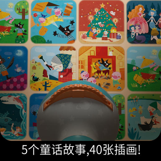 美乐光影剧场儿童投影手电筒星空投影灯宝宝投影仪故事机声光玩具 商品图3