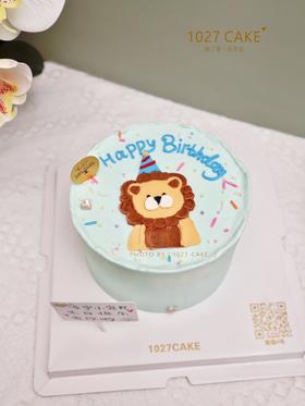 1027CAKE |  手绘蛋糕 ins风  小狮子