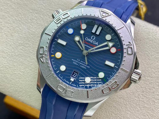 『OR新表』欧米茄海马2022 特别版腕表 Seamaster Diver 300M Beijing 2022 Special Edition新作依然采用42mm 精钢表壳，钛金属表圈浮雕 商品图5