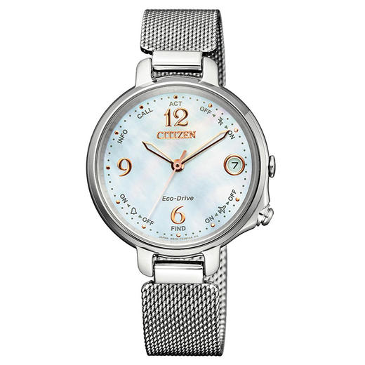 西铁城日本官方正品光动能女表智能蓝牙米兰不锈钢EE4031-82D 商品图1