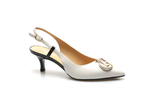 豪麟名鞋奥莱迪嘉女鞋半凉鞋羊皮革FG21172B杏色  原价3960元 商品图0