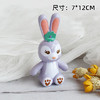 紫色长耳兔系列摆件  长耳兔发卡/毛绒兔/塑料兔子摆件 装饰摆件 商品缩略图1