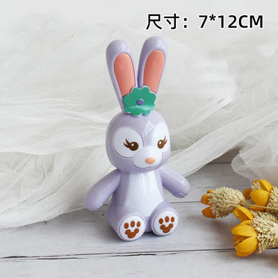 紫色长耳兔系列摆件  长耳兔发卡/毛绒兔/塑料兔子摆件 装饰摆件 商品图1