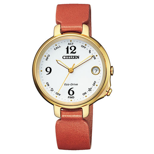 西铁城日本官方正品光动能蓝牙商务皮带防水女表EE4018-13A 商品图2