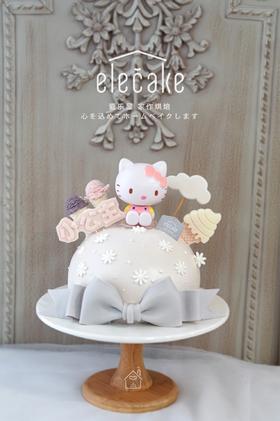 优雅甜心KITTY蛋糕
