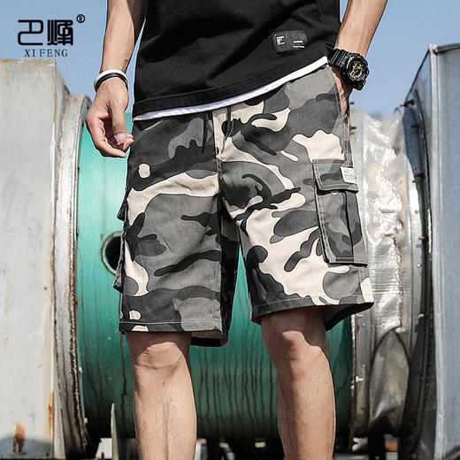 【服饰鞋包】休闲宽松五分工装裤 商品图1