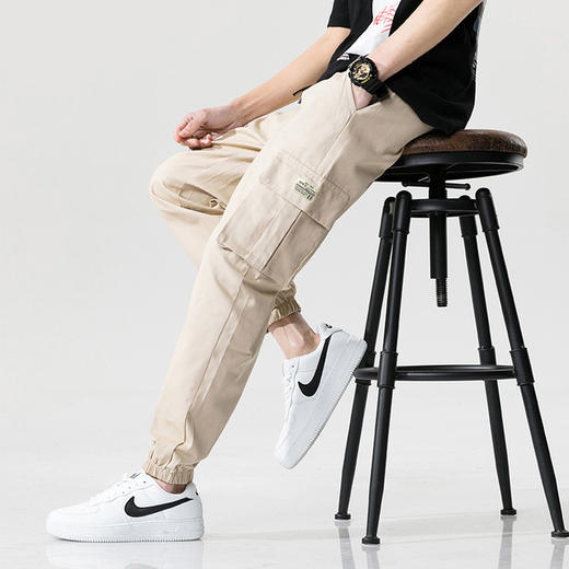 【服饰鞋包】大男士码束脚宽松运动工装裤 商品图2