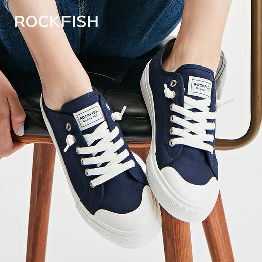 Rockfish【天赋一饼】745懒人休闲百搭不怕湿的帆布鞋懒人款745半拖帆布鞋 商品图3