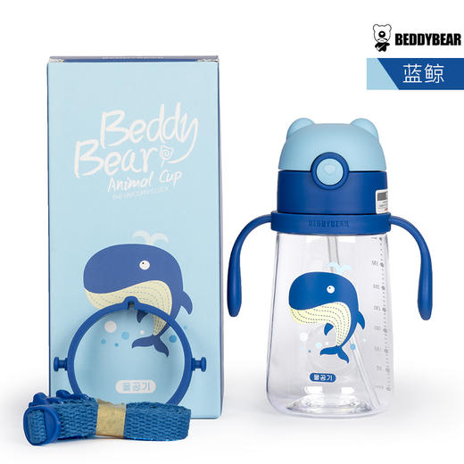 杯具熊儿童水杯幼儿园防摔夏季便携水壶 商品图2
