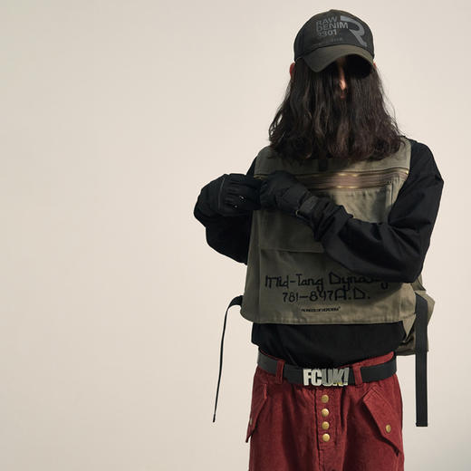 POH 立体多口袋轰炸机机能战术马夹复古可调节无袖背心外套马甲男 商品图1