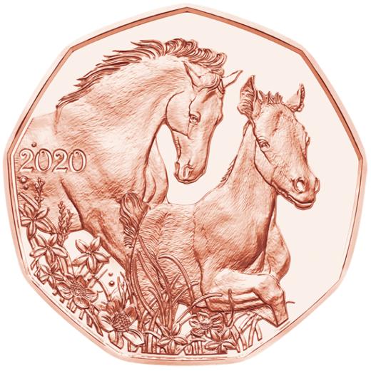 2016-2020奥地利新年铜币，九边形设计 商品图5