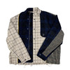 POH千鸟格子纹短款夹克男Rebuild撞色条拼接须边茄克设计感外套男 商品缩略图4